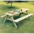 Pelham Large Garden Picnic Dining Set - Ash Grey, Pine