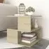 Pelumi Square Side Table with Storage - Sonoma Oak, Chipboard
