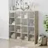 Penrith 16-Shelf Bookcase with Glass Doors - Sonoma Oak