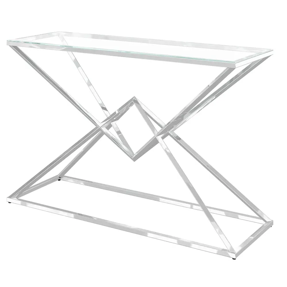 Penrith Console Table - Clear, Glass