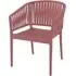 Penwell Stacking Outdoor Armchair - Marsala, Polypropylene