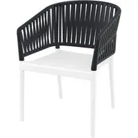 Penwell Stacking Outdoor Armchair - White, Polypropylene