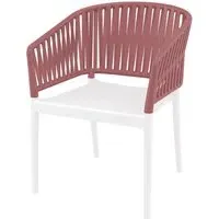 Penwell Stacking Outdoor Armchair - White, Polypropylene