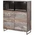 Peoria Display Cabinet with LED - Canyon Oak