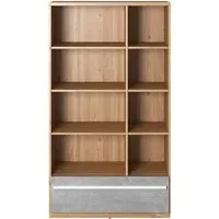 Peoria Kids 6-Shelf Bookcase - Nash Oak, Laminated Board