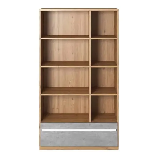 Peoria Kids 6-Shelf Bookcase - Nash Oak, Laminated Board
