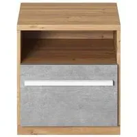 Peoria Kids Bedside Cabinet - White, Laminated Board