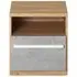 Peoria Kids Bedside Cabinet - White, Laminated Board