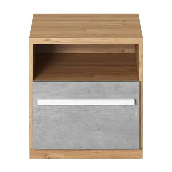 Peoria Kids Bedside Cabinet - White, Laminated Board image