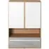 Peoria Kids Sideboard 2 Doors 1 Drawer - White, Laminated Board
