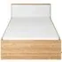 Peoria Kids Single Bed with Drawers - White, Laminated Board