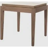 Peoria Square Lamp Table - Walnut