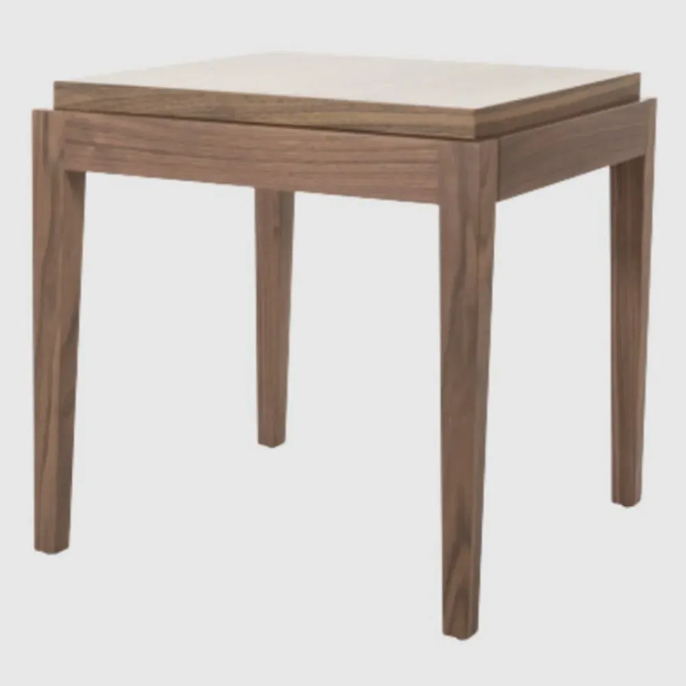 Peoria Square Lamp Table - Walnut image