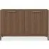 Peoria Wooden Sideboard with 2 Doors - Walnut