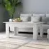 Perilla Rectangular Coffee Table - White, Chipboard