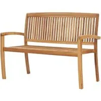 Perkha 2-Seater Garden Bench - Oak, Teak