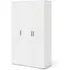 Perkin 3-Door Wardrobe - White, Wood