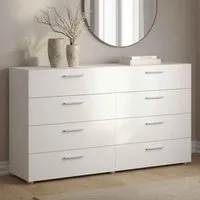 Perkin 8-Drawer Chest - White, Wood alternate view