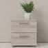 Perkin Bedside Cabinet with 2 Drawers - Truffle Oak