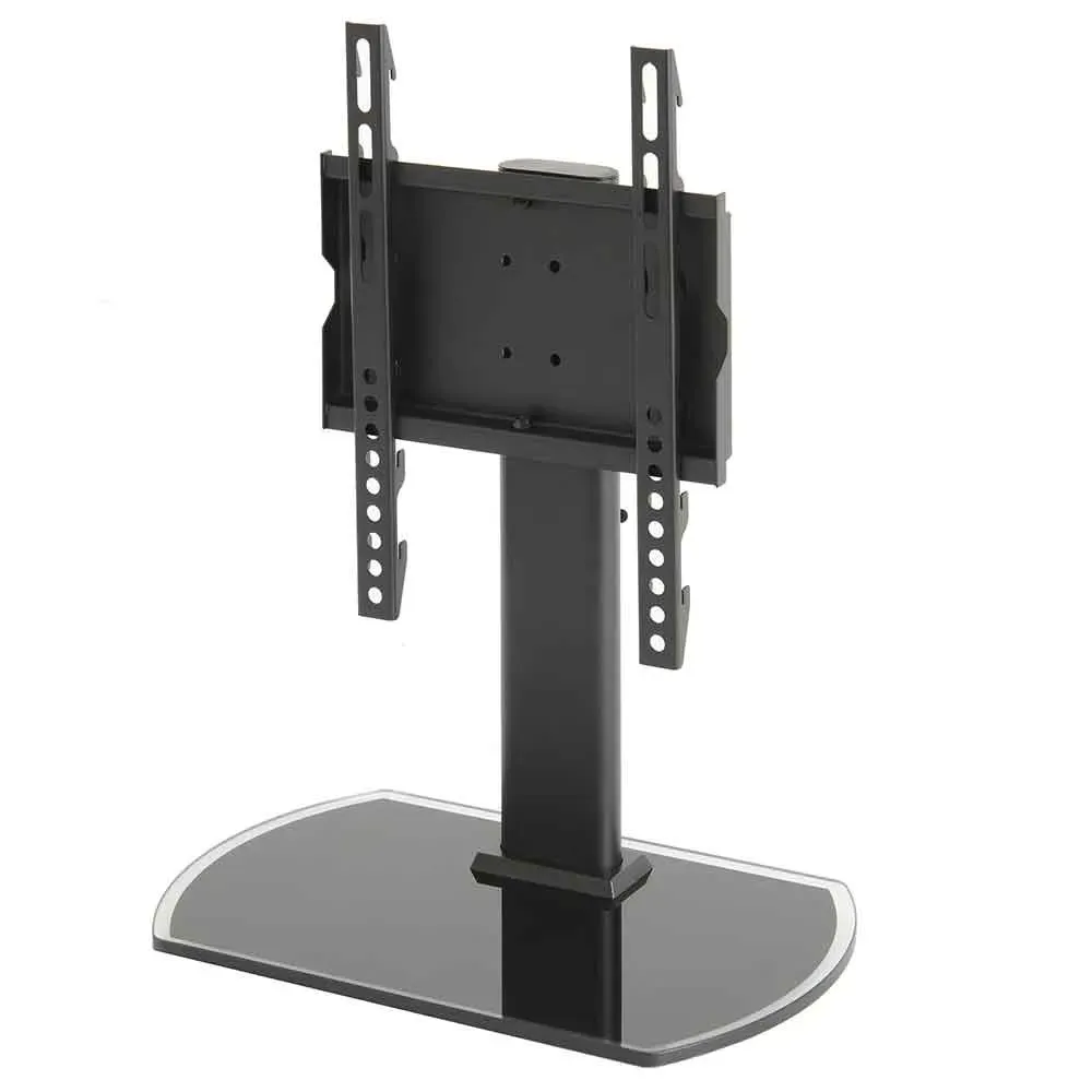 Perth 43'' Universal Swivel TV Stand - Black, Glass product
