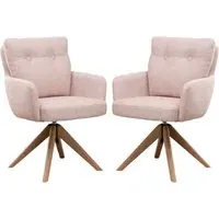 Petaluma Dining Chairs - Blush Pink, Oak