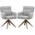 Petaluma Dining Chairs - Silver Grey, Oak