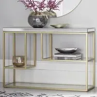 Petard Console Table - Champagne, Mirrored