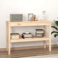 Petey Console Table with Undershelf - Natural, Pinewood