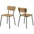 Petros Wild Oak Wooden Dining Chairs In Pair