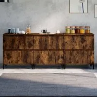 Peyton Sideboard with 12 Doors - Smoked Oak