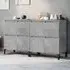 Peyton Sideboard with 8 Doors - Concrete Effect