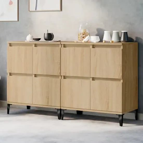 Peyton Sideboard with 8 Doors - Sonoma Oak image
