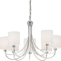 Phantom 7 Lights Pendant Light - White, Chrome