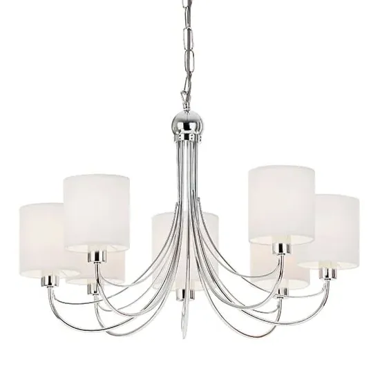 Phantom 7 Lights Pendant Light - White, Chrome image