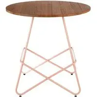 Pherkad Round Dining Table - Pink, Elm Wood