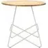 Pherkad Round Dining Table - White, Elm Wood