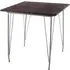 Pherkad Square Dining Table - Grey, Elm Wood