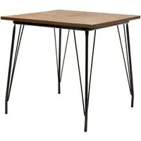 Pherkad Square Dining Table - Natural, Elm Wood