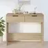 Phila Console Table with 2 Drawers - Oak, Engineered Wood