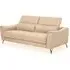 Phoenixville 3-Seater Sofa - Cream, Faux Leather