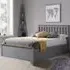 Phoney Double Ottoman Bed with Storage - Stone Grey, Wood