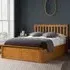 Phoney King Size Ottoman Bed with Storage - Oak, Wood