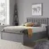 Phoney Single Ottoman Bed with Storage - Stone Grey, Wood