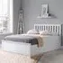 Phoney Single Ottoman Bed with Storage - White, Wood