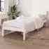 Phyre Small Single Bed Frame - White, Pinewood