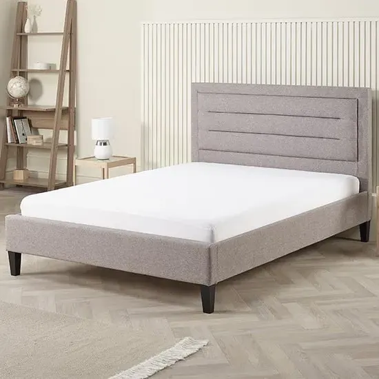 Picasso King Size Bed Frame - Grey Marl, Fabric