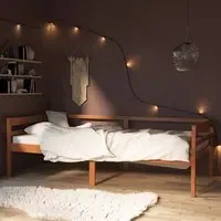 Piera Single Day Bed - Brown, Pine Wood