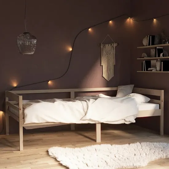 Piera Single Day Bed - Natural, Pine Wood