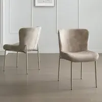 Piercy Dining Chairs - Champagne, Fabric