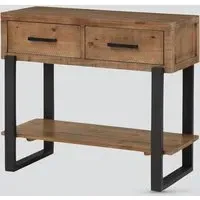 Pierre Console Table with 2 Drawers - Oak